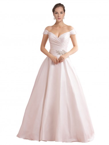 V-Back Ivory A-Line Sweetheart Chapel Train Wedding Dresses Hobart