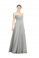 Low Back Silver A-Line Sweetheart Long Bridesmaid Dresses Hobart