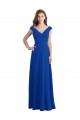 Royal Blue A-Line V-Neck Long Bridesmaid Dress / Evening Dress Hobart