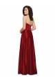 Dark Red A-Line Strapless Long Prom Dress / Bridesmaid Dress Hobart