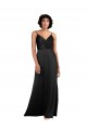 Black Column V-Neck Long Formal Evening Gown / Prom Dress / Bridesmaid Dress Hobart