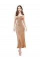 Open Back Rose Gold Sheath Cowl Neck Midi Length Formal Evening Gown / Prom Dress / Bridesmaid Dress Hobart