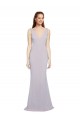 Keyhole Back Arctic Lilac Mermaid V-Neck Long Formal Evening Gown / Prom Dress / Bridesmaid Dress Hobart