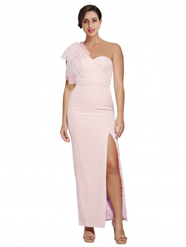 Low Back Pink Sheath Sweetheart Long Formal Evening Gown / Prom Dress / Bridesmaid Dress Hobart