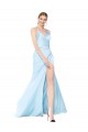 Light Sky Blue Mermaid V-Neck Long Formal Evening Gown / Prom Dress / Bridesmaid Dress Hobart