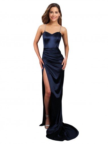 Dark Navy Mermaid Sweetheart Long Formal Evening Gown / Prom Dress / Bridesmaid Dress Hobart