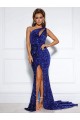 Royal Blue Mermaid One Shoulder Court Train Prom Dress / Evening Dress Hobart