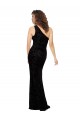 Black Sheath One Shoulder Long Bridesmaid Dresses Hobart